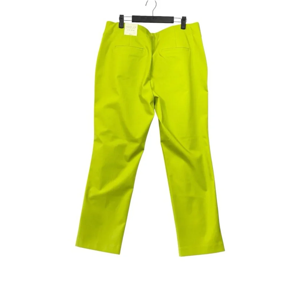 NEW Rachel Zoe High-Rise Slim Leg Pants Plus Size 16 Green Pull On Career NWT - Picture 2 of 8